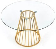 Liverpool étkezőasztal, tiszta / arany