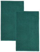 Sötétzöld gyorsan száradó frottír pamut fürdőlepedő szett 2 db-os 90x140 cm Quick Dry – Catherine Lansfield