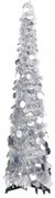 ezüstszínű pop-up PET műkarácsonyfa 120 cm