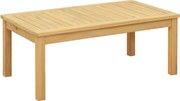 vidaXL Dohányzóasztal Világos akác 90 x 50 x 36 cm Tömör Akácfa