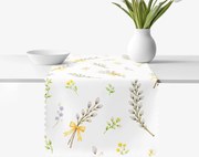Goldea húsvéti teflonbevonatú asztali futó - barka mintás 35x180 cm