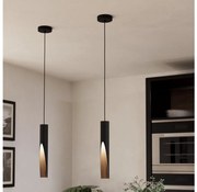 Eglo 900874 - LED függeszték kábellel BARBOTTO 1xGU10/4,5W/230V fekete/barna