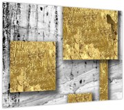 Kép - Arany négyzetek N⁰3 (70x50 cm)