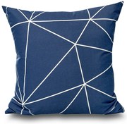 Kvalitex Nordic Grid párnahuzat, kék, 40 x 40 cm