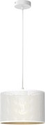 Csillár zsinóron LOFT SHADE 1xE27/60W/230V á. 25 cm fehér/arany