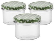 3 részes befőttesüveg-készlet fedéllel, Antek, 235ml
