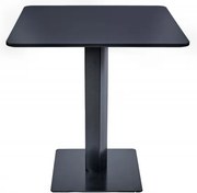 Szögletes Étkezőasztal, Bisztró Asztal Fekete Színben Palermo - 80x80 cm. Mdf-fém