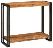 Konzolasztal Barna 90 x 33 x 75 cm Tömör nyers mangófa