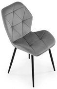 Pelor étkezőszék, szürke / fekete