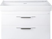 TMP LUX 100D fali fürdőszobabútor - CeraStyle SHARP 37600 DUPLA csaplyukas mosdóval - 100 x 48 cm