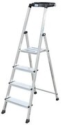 Állólétra, 4 lépcsőfokos, alumínium, Multigrip-system, KRAUSE Secury (UL50)