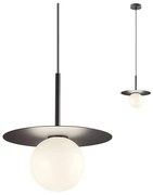 Redo 01-2728 - Csillár zsinóron PLATO 1xG9/10W/230V átm. 20 cm fekete