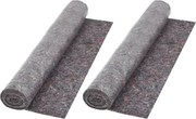 vidaXL 2 db szürke, csúszásmentes takarófilc 50 m 180 g/m²