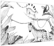 Kép - Akvarell dzsungel (90x60 cm)