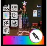 Aigostar - LED RGBICW kültéri karácsonyi dekoráció, 165 LED, 230 V, 1,8 m, IP44 + távirányító