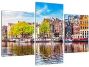 Kép - Táncoló házak, Amszterdam (90x60 cm)