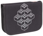 Tolltartó, klapnis, cipzáras, töltött, LEGO Bricks, fekete-mintás (L200852511)