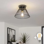 Brilagi - CERIA WIRE LED felületre szerelhető csillár 1xE27/40W/230V, átm. 21 cm, fekete