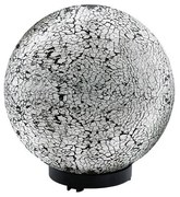 EGLO 91638 - Kültéri lámpa TERRALUNA 1 1xE27/18W fekete / fehér IP44