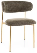 Elton Raven étkezőszék arany/olíva