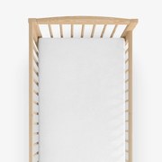 Goldea nem áteresztő frottír lepedő kiságyba - fehér 60 x 120 cm