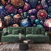 Fotótapéta - Virágos gyémántok (147x102 cm)