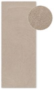 Bézs kézi szövésű gyapjú futószőnyeg 80x200 cm Eleni Light Beige – Hanse Home