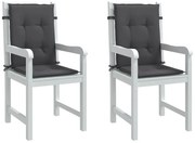 2 db melange antracit szövet háttámlás székpárna 100x50x4 cm