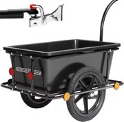 TERY kerékpáros utánfutó, 90l, 61x153x90cm, fekete Monzana