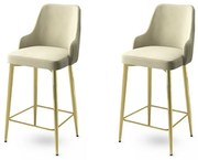 Enox Cream and Gold bárszék szett, 2 db, 2 db