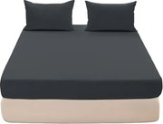 Pamut lepedő 160x200 gumis grafit jersey több színben