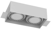 Brosline 3271 - CAGE süllyesztett mennyezeti lámpatest 2xGU10/18W/230V fehér