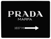 Prada fekete íróasztal alátét, 55 x 35 cm - Little Nice Things
