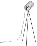 Ipari állólámpa állványon acél fekete - Bliss Vefa