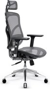 Ergonomikus hálós irodai szék, fekete-szürke: Diablo V-Basic