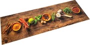 vidaXL mosható fűszermintás bársony konyhaszőnyeg 60 x 300 cm