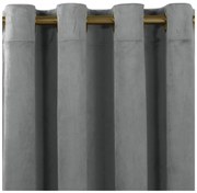 Antracitszürke függöny 200x270 cm Vila – Homede