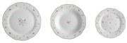 Nonna Rosa 18 db-os porcelán tányér készlet - Brandani
