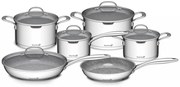 G21 Gourmet Miracle edénykészlet, egy serpenyővel több, 11 darabos, rozsdamentes acél/greblon (6352111)