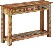 vidaXL tömör újrahasznosított fa tálalóasztal 110x30x76 cm