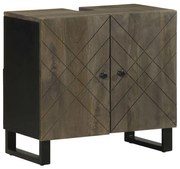 mosogatószekrény fekete 62x33x58 cm tömörfa mangófa