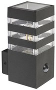 Rabalux Rabalux 77025- Kültéri fali lámpa érzékelővel ANKARA 1xE27/12W/230V IP44 RL77025