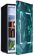 Klarstein CoolArt, 79L, kombinált hűtőszekrény, E energiahatékonysági osztály, 9 liter fagyasztó, formatervezett ajtó
