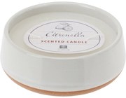 Citronella repelláló gyertya, fehér, 420 g, 12 x 4,5 cm