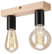 Felületre szerelhető csillár VITO 2xE27/60W/230V tölgy