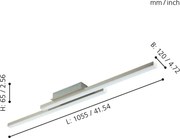 Eglo 55971 - LED RGBW dimmelhető mennyezeti lámpa FRAIOLI-C LED/34W/230V króm + távirányítóval