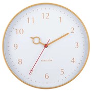 Karlsson 5992YE design falióra, sárga, átmérő 30cm