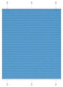 pliszírozott redőny kék 110x100 cm szövetszélesség 109,4 cm