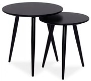 Cleo Dohányzóasztal Szett Fekete