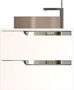 Piramida EURIDIKA fali fürdőszobabútor - mosdópult mosdó nélkül -2 fiókos - 65 x 48 x 53 cm